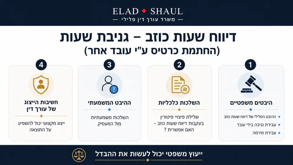 דיווח שעות כוזב